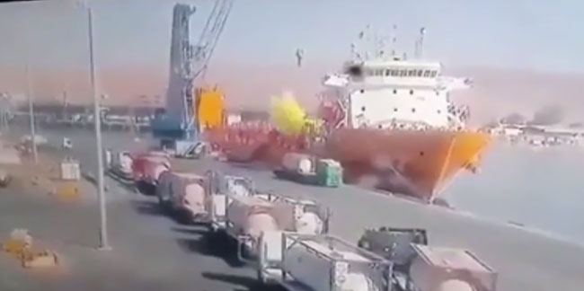 10 kişi ölmüştü! İşte Ürdün’deki zehir yüklü tankerin patlama anı...