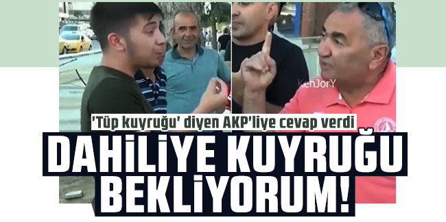 'Tüp kuyruğu' diyen AKP'liye cevap verdi: Dahiliye kuyruğu bekliyorum!