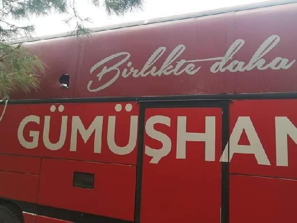 Mardin’de, Gümüşhanespor otobüsüne taşlı saldırı!