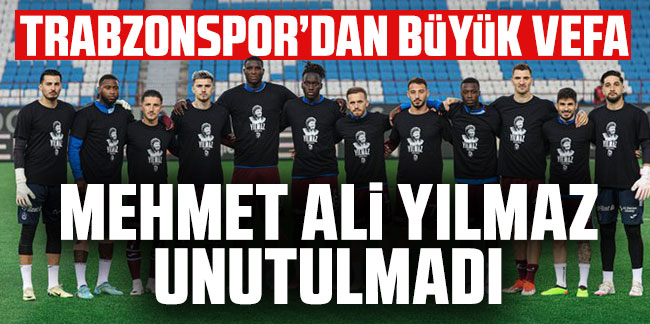 Trabzonspor'dan büyük vefa... Onursal Başkan Mehmet Ali Yılmaz'ı unutmadı