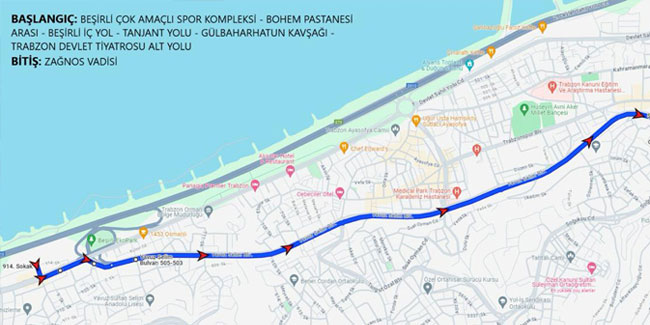 Trabzon dikkat! Pazar günü bu yollar kapalı olacak!