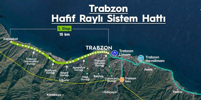 Trabzon'un 'Hafif Raylı Sistem Projesi'nde geri sayım başladı!