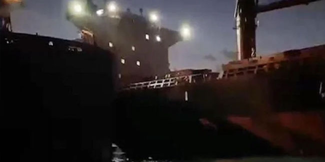 İstanbul Boğazı’nda 2 gemi çarpıştı! Korku dolu anlar 