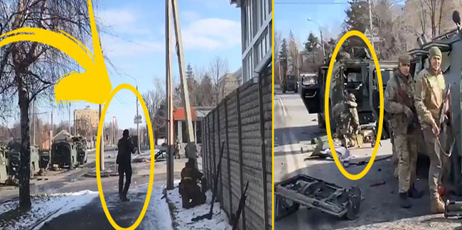 Rus konvoyunun vurulma anları kameralara yansıdı!