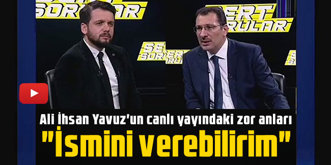 Ali İhsan Yavuz'un canlı yayındaki zor anları