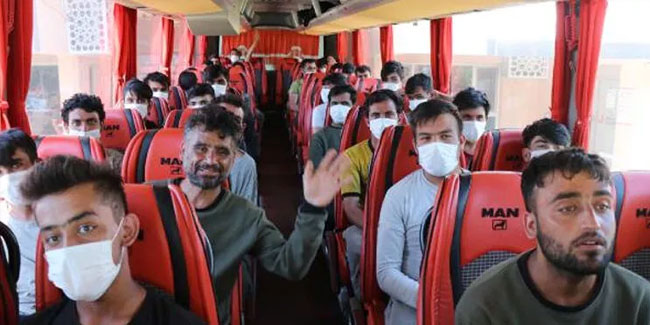 363 Afgan göçmen ülkelerine gönderilmek üzere İstanbul'a götürüldü