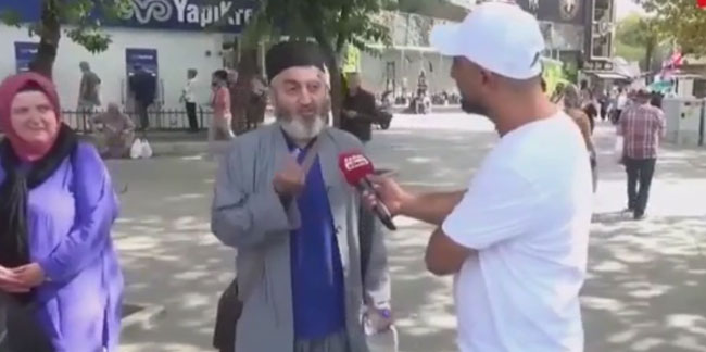 Bir garip sokak röportajı: Zamma karşı çıkanları 'hain' ilan etti