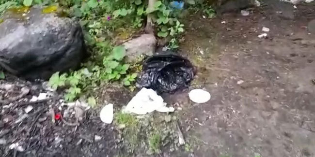 Doğaya bırakılan çöpler bir ineğin ölümüne neden oldu