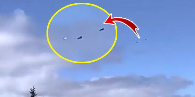 Olağanüstü görüntü! Savaş uçakları UFO kovaladı