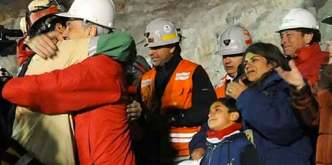 Şili'de maden ocağında mahsur kalan madenciler 1.4 milyon dolar tazminat alacak