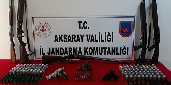 Aksaray'da silah operasyonu