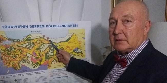 Prof. Dr. Ahmet Ercan 5 ilimize deprem uyarısı