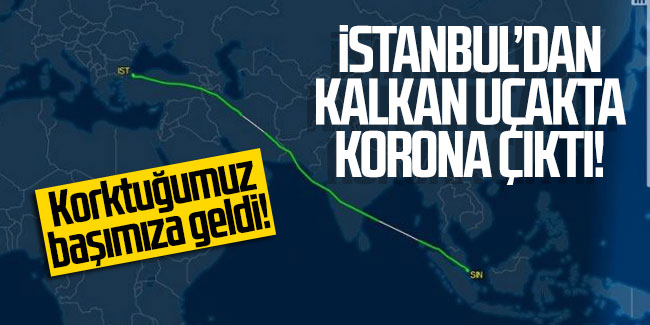 İstanbul'dan kalkan uçakta coronavirüsü çıktı!