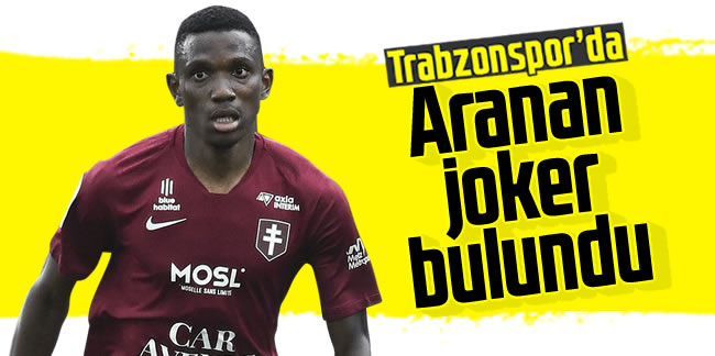Trabzonspor'da aranan joker bulundu