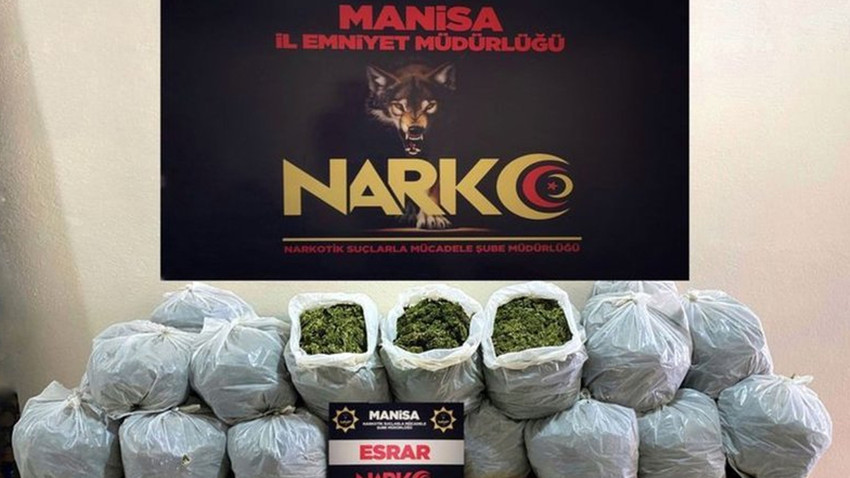 Manisa'da 26 kilogram esrar ele geçirildi