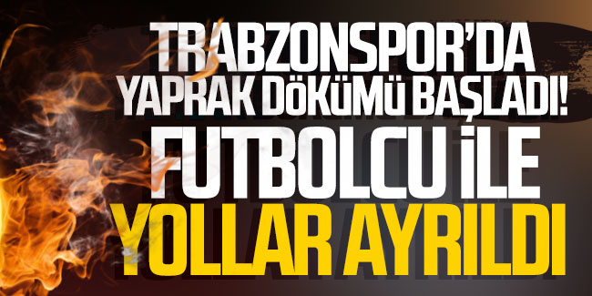 Trabzonspor’da yaprak dökümü başladı! 2 futbolcu ile yollar ayrıldı
