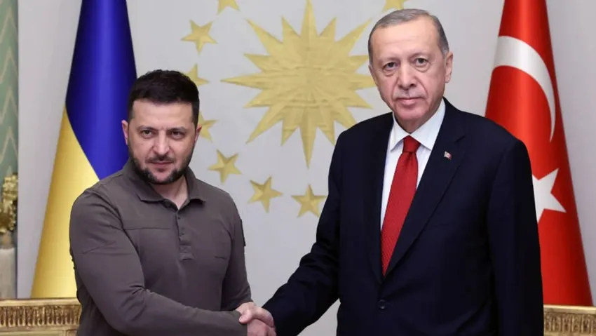 Erdoğan ve Zelenski'den Tahıl Koridoru görüşmesi