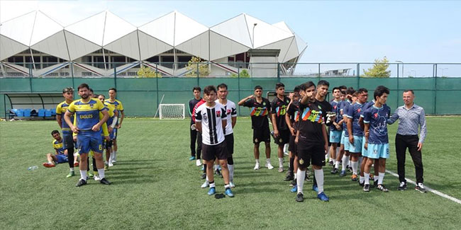 Göçmenlerin futbol turnuvası sona erdi