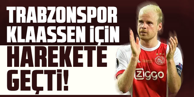 Trabzonspor Klaassen için harekete geçti!