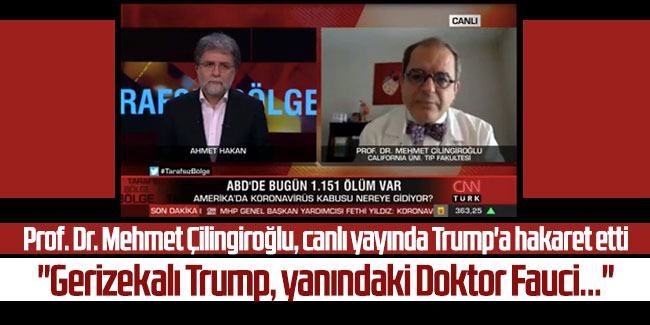 Prof. Dr. Mehmet Çilingiroğlu, canlı yayında Trump'a hakaret etti