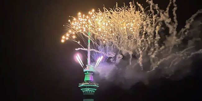 Dünya'da 2024'e ilk Yeni Zelanda girdi