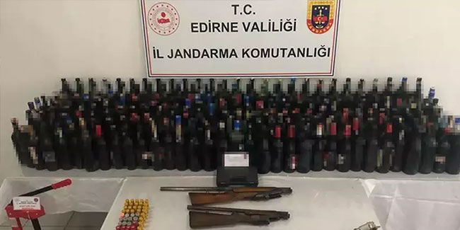 Edirne'de sahte içki operasyonu! 13 bin 304 lira ceza kesildi