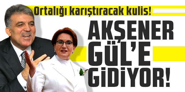 Ortalığı karıştıracak kulis! Meral Akşener Abdullah Gül'e gidiyor!