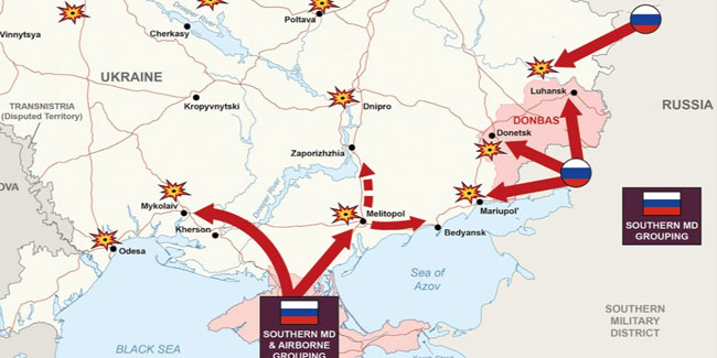 Rusya - Ukrayna çatışmasının yaşandığı noktalar