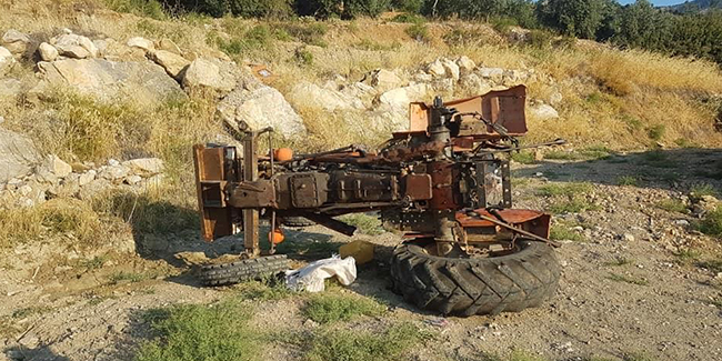 Karaman’da traktör şarampole yuvarlandı: 1 yaralı 