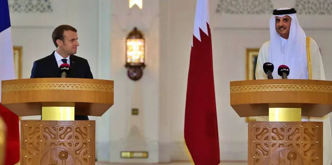 Macron'un Orta Doğu turu devam ediyor: Şimdi de Katar'a geldi