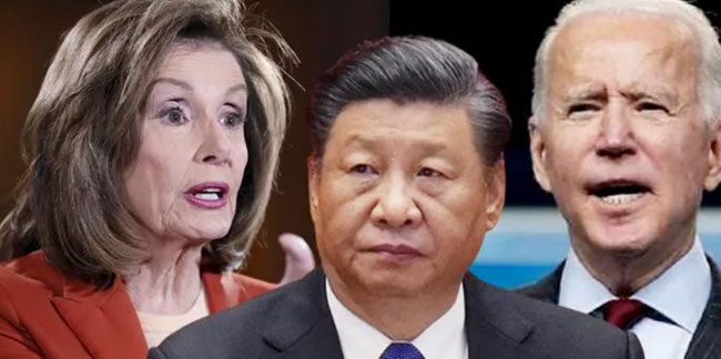 Çin'in tehditleri havada kaldı: Pelosi, Tayvan'da şov yaptı