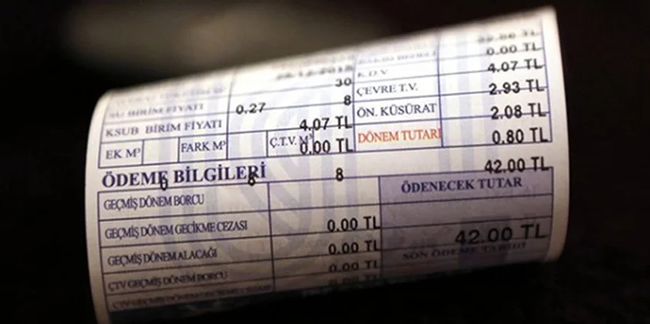 İstanbul'da 18 lira gelen su faturası, Bursa'da 50 lira
