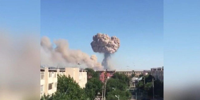 Kazakistan'da patlama ölü ve yaralılar var