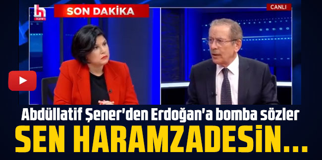 Abdüllatif Şener'den Erdoğan'a bomba sözler: Sen haramzadesin...