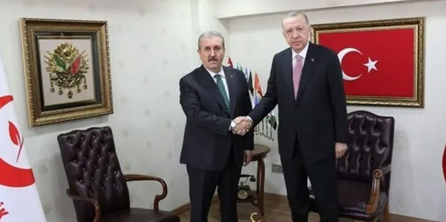 Erdoğan, BBP Genel Başkanı Destici ile biraraya geldi