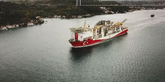 Yavuz Sondaj Gemisi Karadeniz'e açıldı