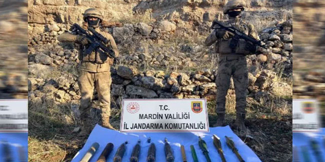 PKK'ya ait ağır silah mühimmatı ele geçirildi 