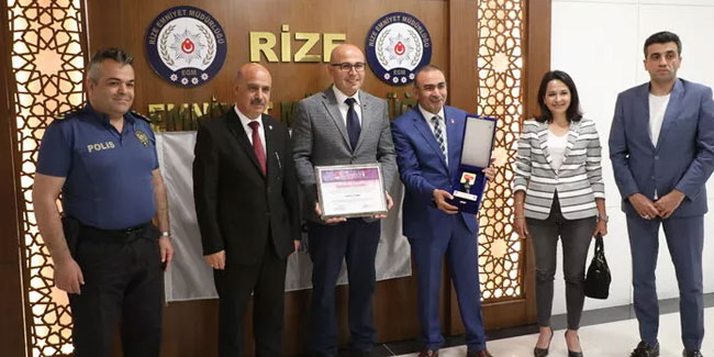 Polis memuru Seçkin Yıldız'a fair-play ödülü