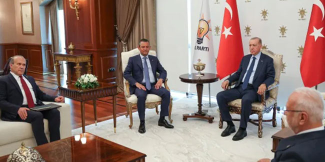 Tarihi görüşmenin ardından: Erdoğan, CHP’ye iade-i ziyarette bulunacak