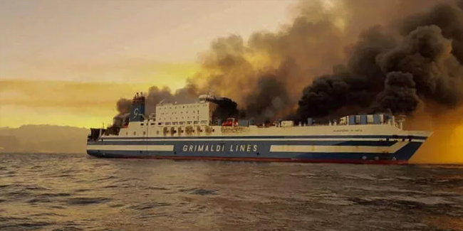 Yunanistan'da feribot yangını: Kayıplardan birine ulaşıldı