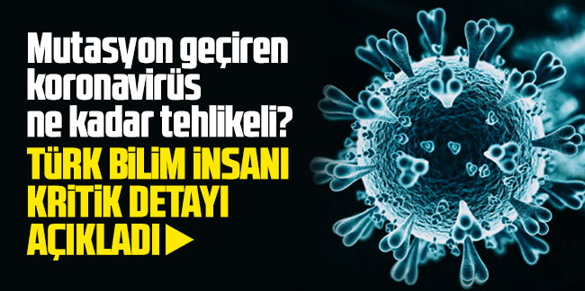 Mutasyon geçiren koronavirüs ne kadar tehlikeli? Türk bilim insanından mutasyon açıklaması