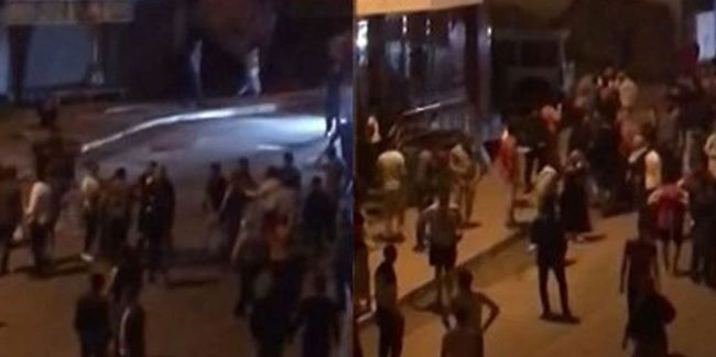 Kadıköy'de iki grubun tekme tokat kavgası kameralara yansıdı!