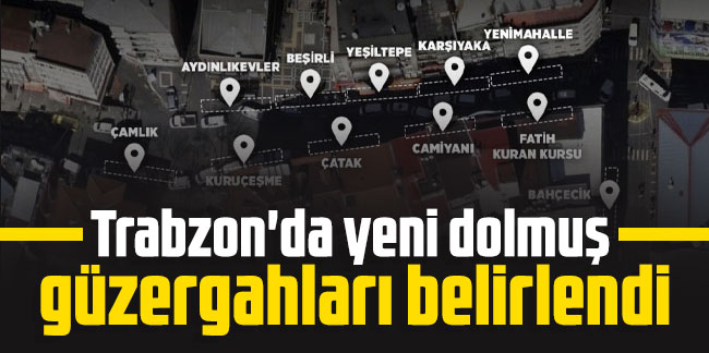 Trabzon'da yeni dolmuş güzergahları belirlendi
