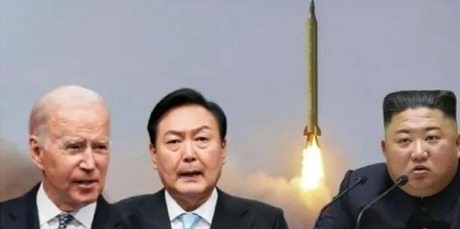 Kuzey Kore'den ABD ve Güney Kore'ye tatbikat tepkisi: 2 füze ateşledi
