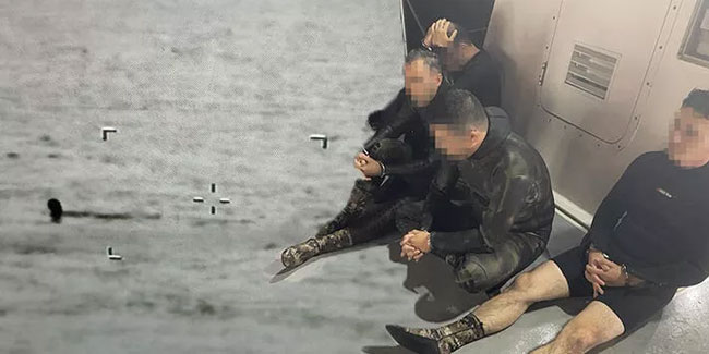 Yüzerek kaçmaya çalışan FETÖ'cü 4 eski asker yakalandı