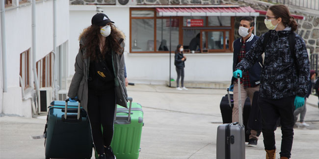 Kanada’dan getirilen öğrenciler Trabzon’da karantinaya alındı