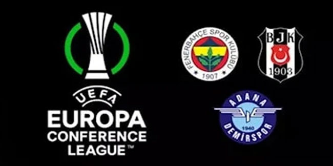 UEFA Avrupa Konferans Ligi elemelerinde play-off turu başlıyor! Fenerbahçe, Beşiktaş, Adana Demirspor...