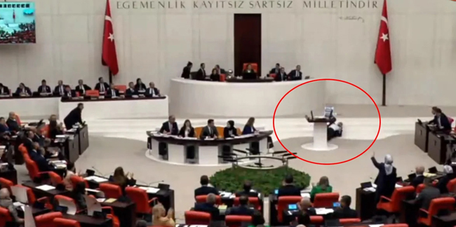 Hasan Bitmez Meclis'te konuşma yaparken yere yığıldı