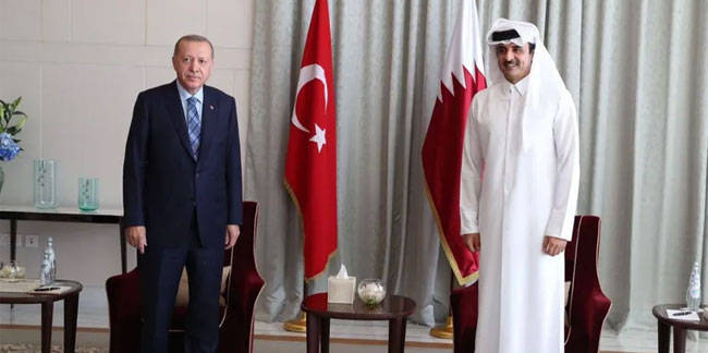 Katar Emiri'nden Cumhurbaşkanı Erdoğan'a tebrik!