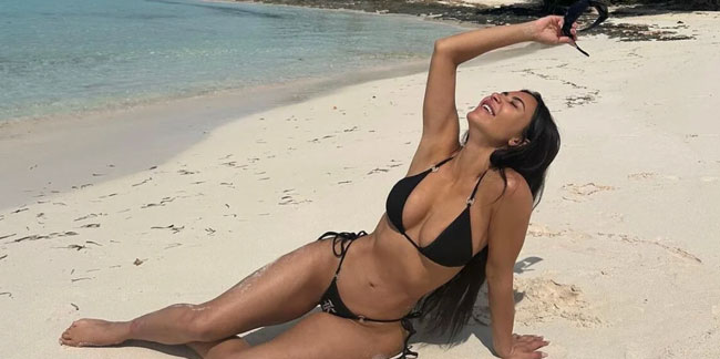 Kim Kardashian tatilden kareler yayınladı